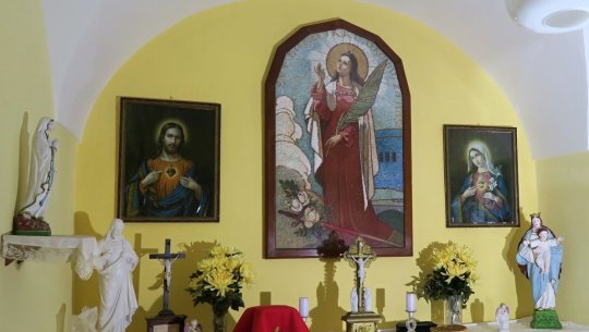 Není mnoho příležitostí vidět takto obraz mistra Peňáze v interieru kaple!